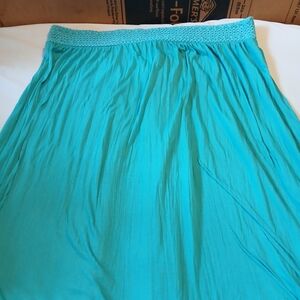 Faded Glory Vibrant Blue A-Line Skirt
